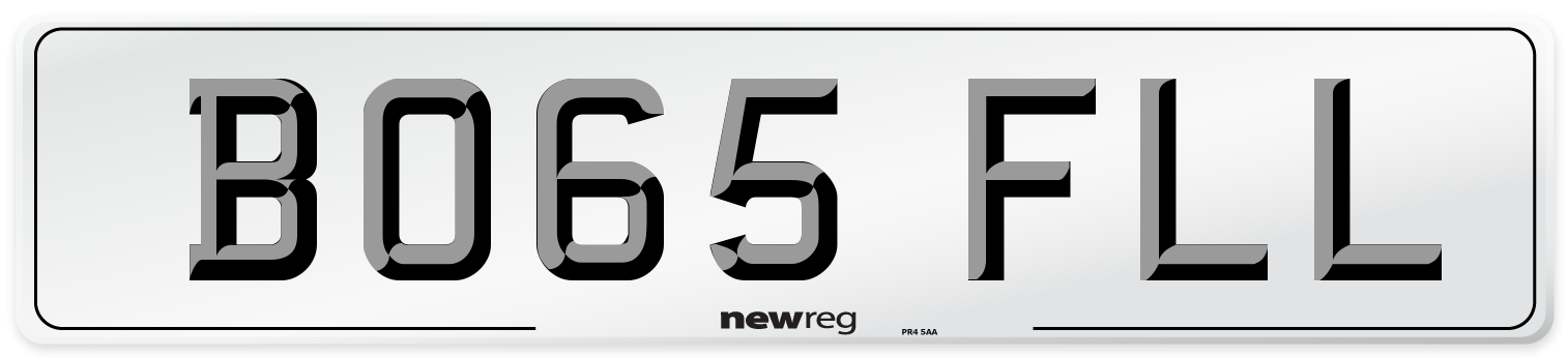 BO65 FLL Number Plate from New Reg